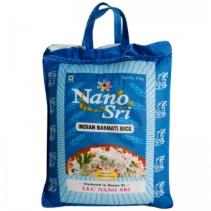 рис непропаренный Индийский Басмати Нано Шри (Indian Basmati rice Nano Sri), 5 кг