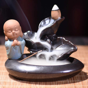 подставка для конусов (пуля) стелющийся дым маленький Будда у пруда