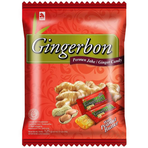 имбирные конфеты Джинджербон с арахисом (Gingerbon peanut butter candy) 125 грамм