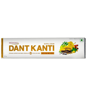 аюрведическая зубная паста Дант Канти Адвансед, Патанджали (Dant Kanti Advanced, Patanjali), 100 грамм