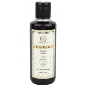 масло для роста контроль выпадения Кхади (Shikakai herbal hair oil, Khadi), 210 мл